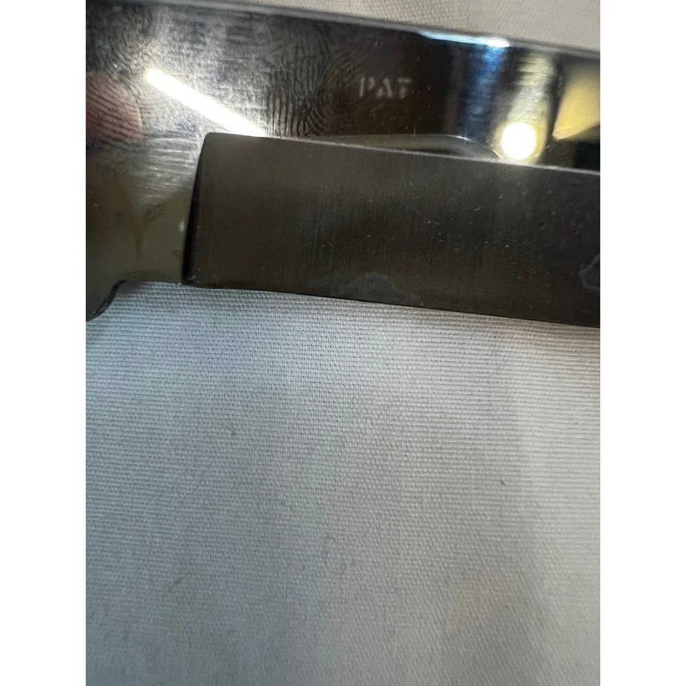 Carvel Hall Carving Knife Vintage USA Mid Century Modern Chrome Slicer 16 Inch